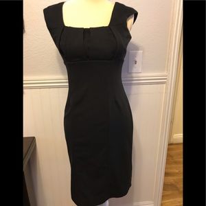 Calvin Klein Black Dress Classy Fitted Size 2